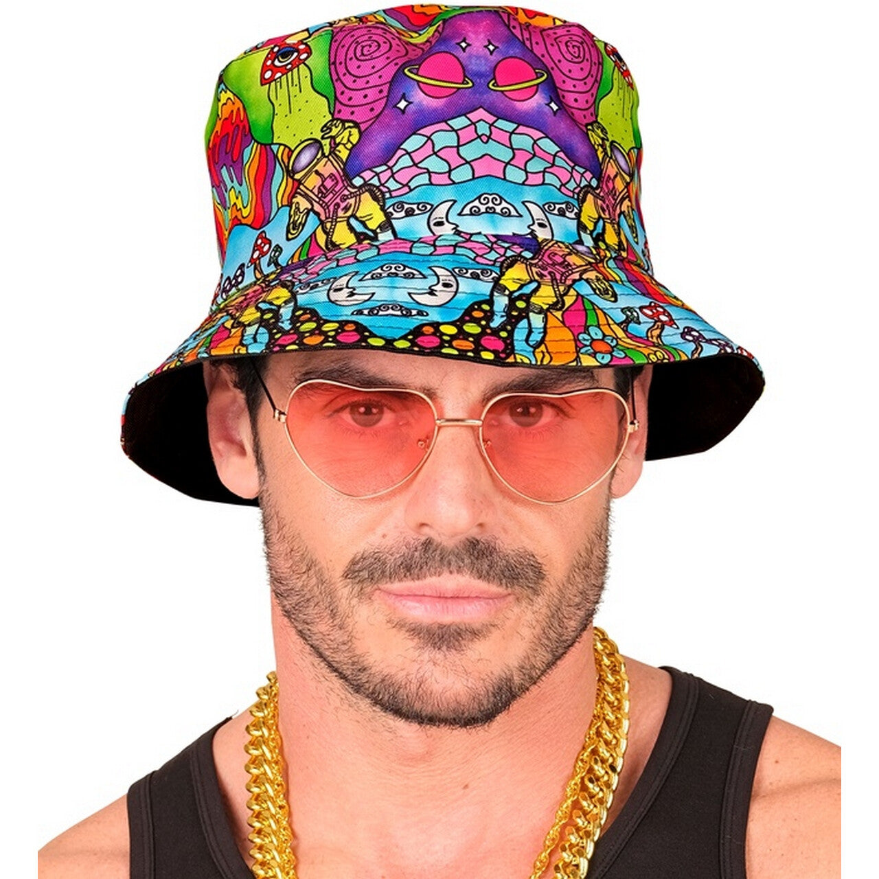 Op deze afbeelding zie je een Accessoires, van het merk Widmann. Bucket Hat Super High