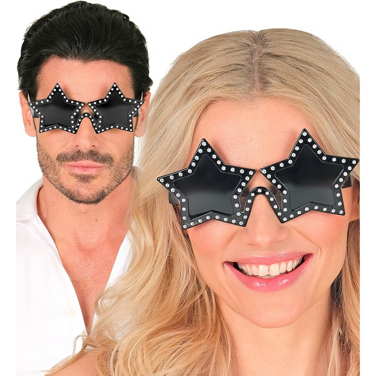 Op deze afbeelding zie je een Accessoires, van het merk Widmann. Bril Superstar