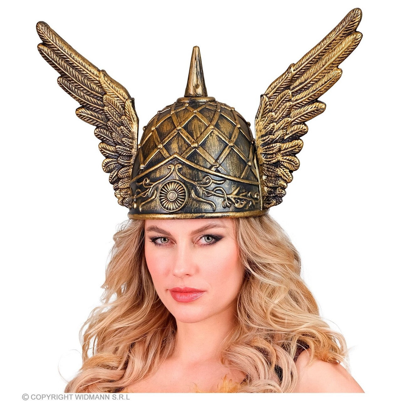Op deze afbeelding zie je een Accessoires, van het merk Widmann. Viking Helm Met Vleugels