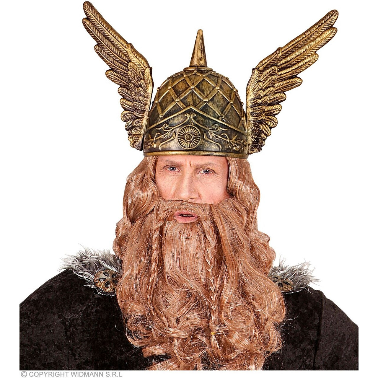Op deze afbeelding zie je een Accessoires, van het merk Widmann. Viking Helm Met Vleugels