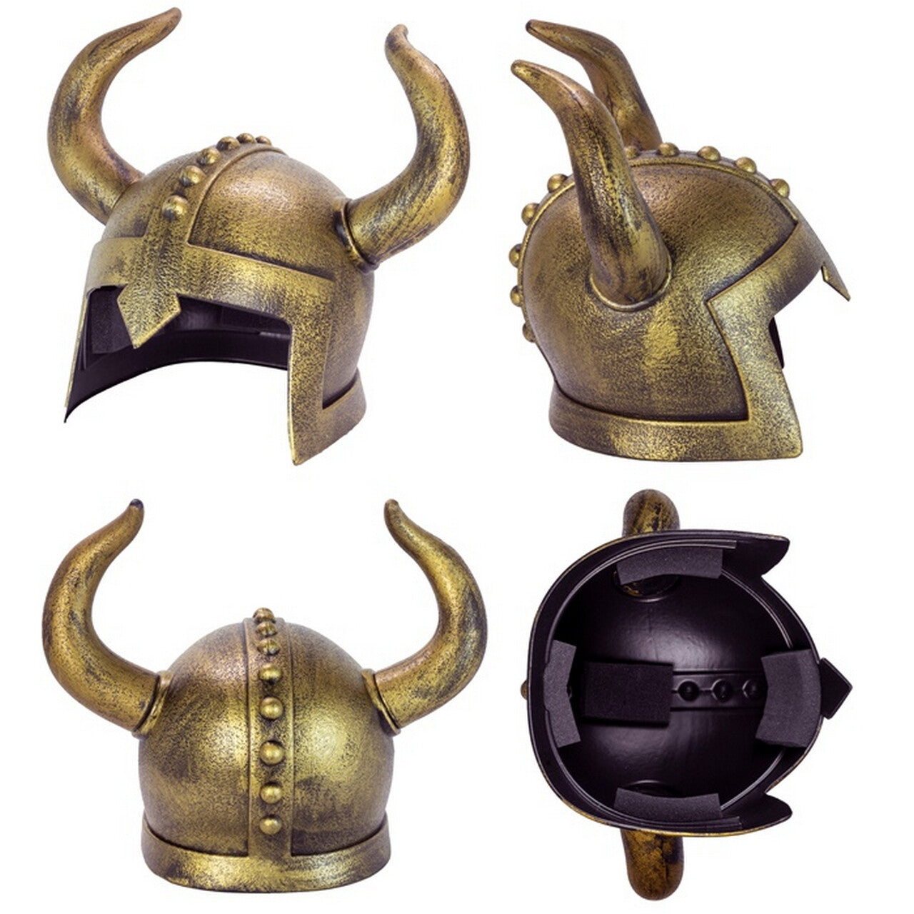 Op deze afbeelding zie je een Accessoires, van het merk Widmann. Gehoornde Viking Helm Hoiby