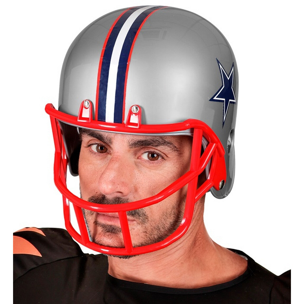Op deze afbeelding zie je een Accessoires, van het merk Widmann. Star Team Helm American Football