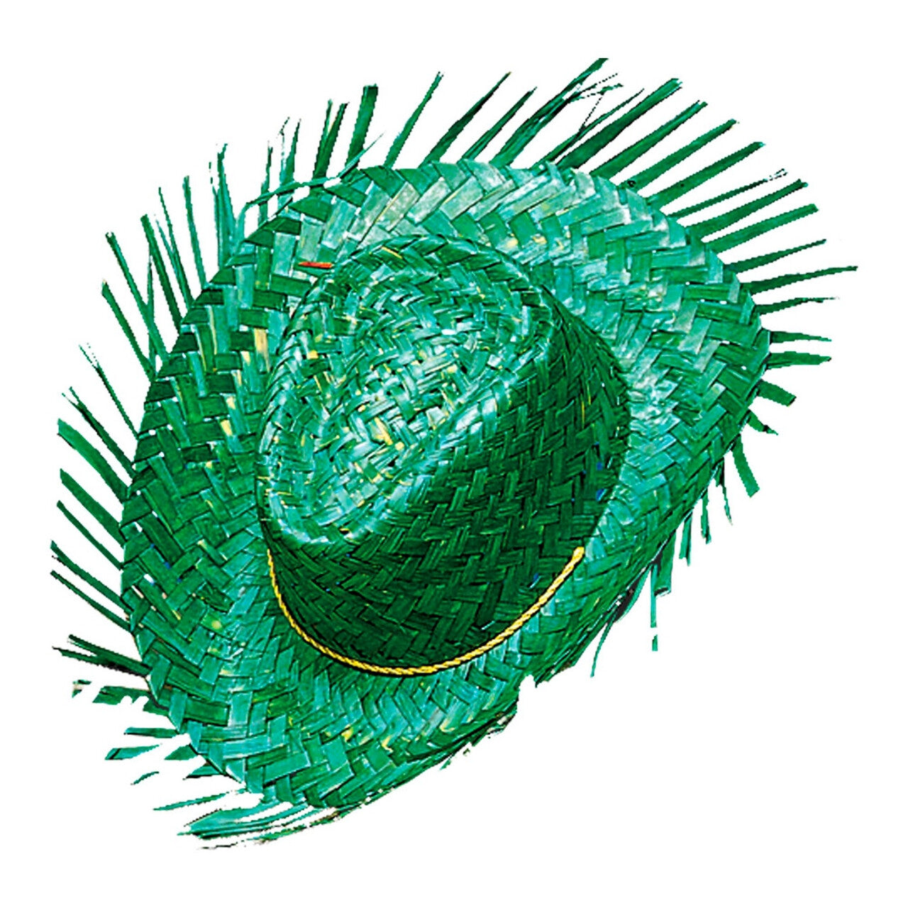 Op deze afbeelding zie je een Accessoires, van het merk Widmann. Zomer Festival Strohoed Groen