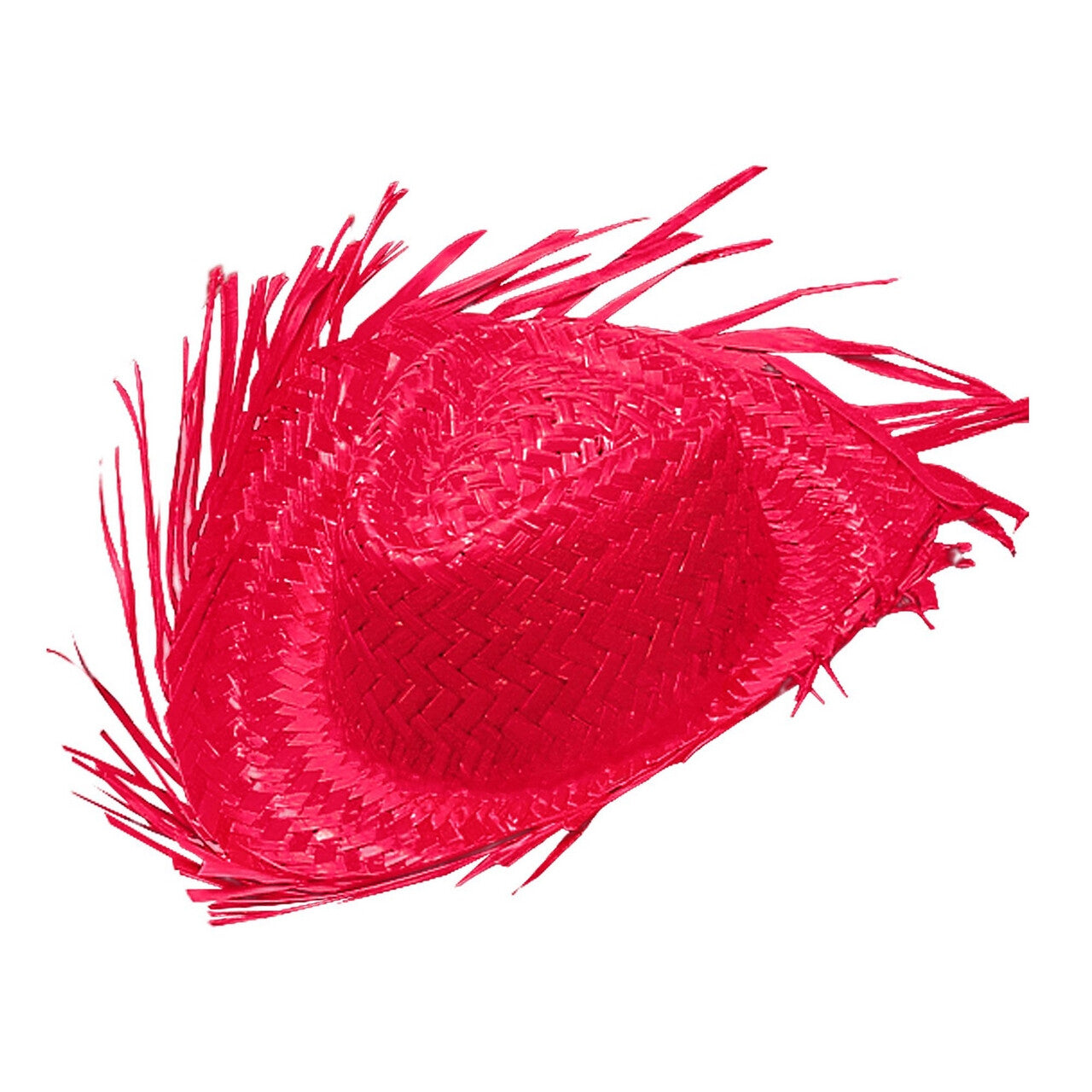 Op deze afbeelding zie je een Accessoires, van het merk Widmann. Zomer Festival Strohoed Roze