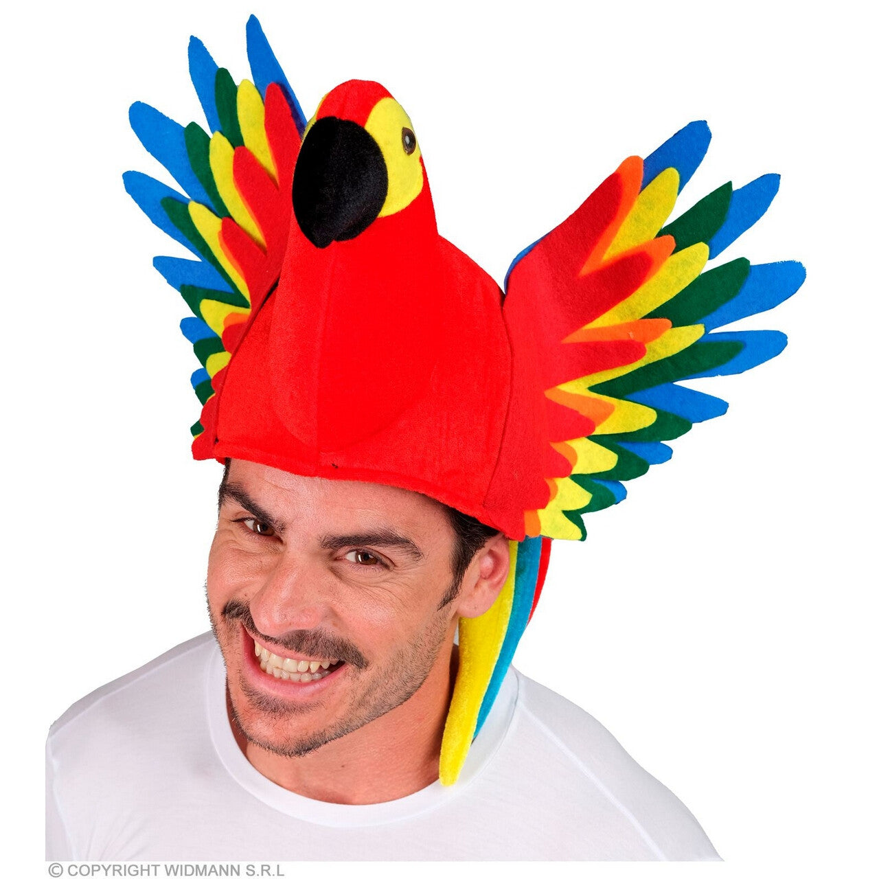 Op deze afbeelding zie je een Accessoires, van het merk Widmann. Muts Papegaai Praat Te Veel