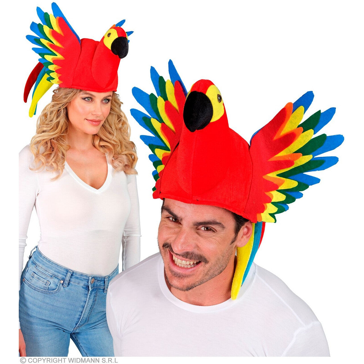 Op deze afbeelding zie je een Accessoires, van het merk Widmann. Muts Papegaai Praat Te Veel