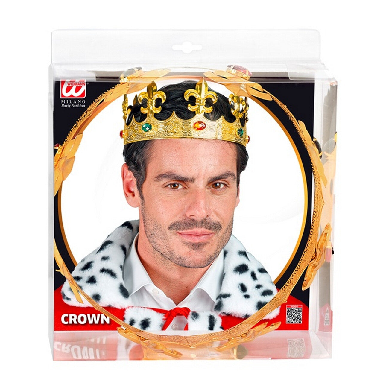 Op deze afbeelding zie je een Accessoires, van het merk Widmann. Kroon Koning Van Goudrijk