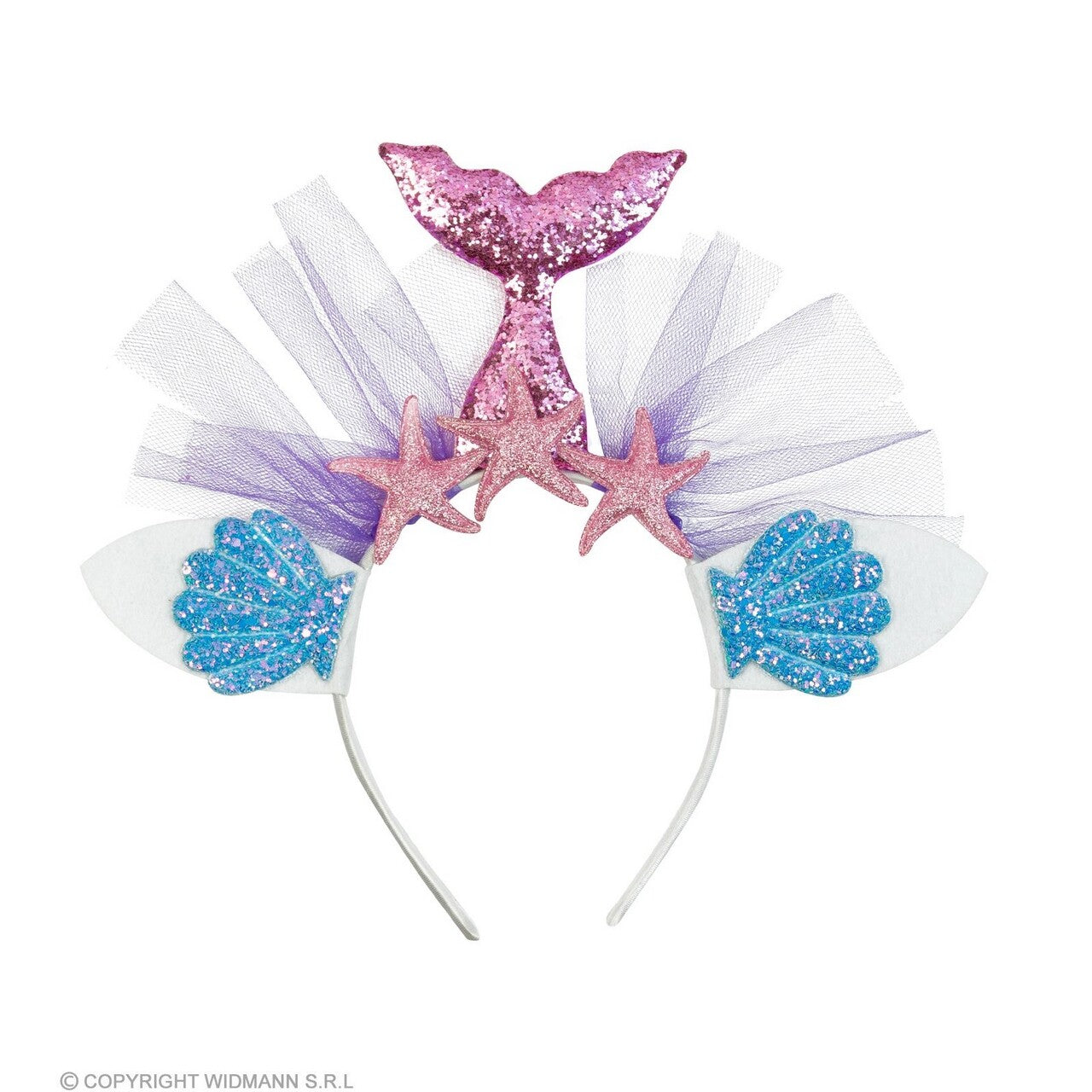 Op deze afbeelding zie je een Accessoires, van het merk Widmann. Hoofdband Roze Zeemeermin Oceania