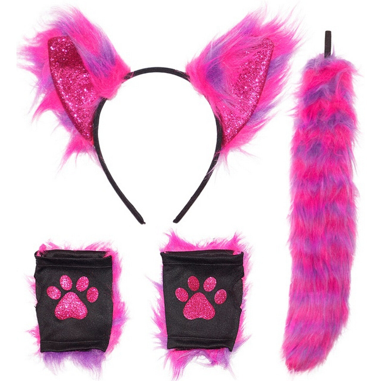 Op deze afbeelding zie je een Accessoires, van het merk Widmann. Chesire Cat Van Alice Set