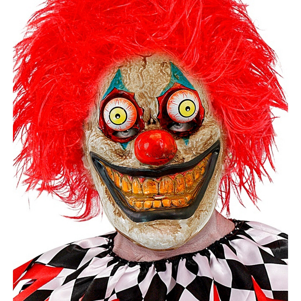Op deze afbeelding zie je een Accessoires, van het merk Widmann. Masker Scary Clown Met Wiebel Ogen