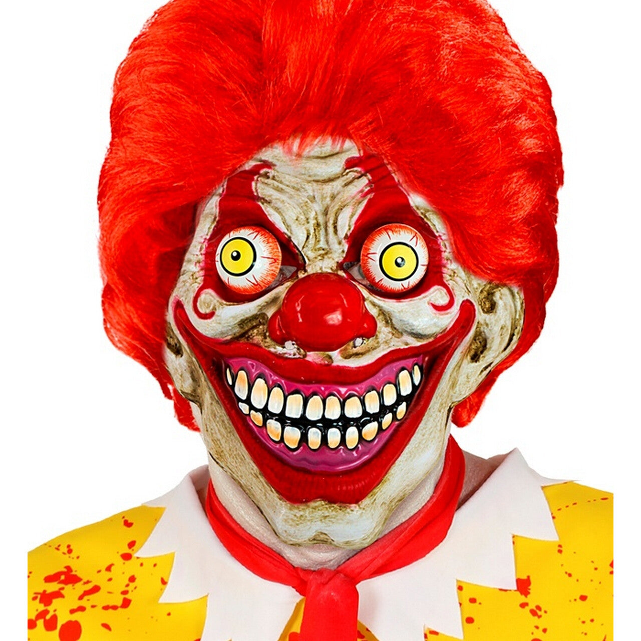 Op deze afbeelding zie je een Accessoires, van het merk Widmann. Masker Smiling Clown Met Wiebel Ogen