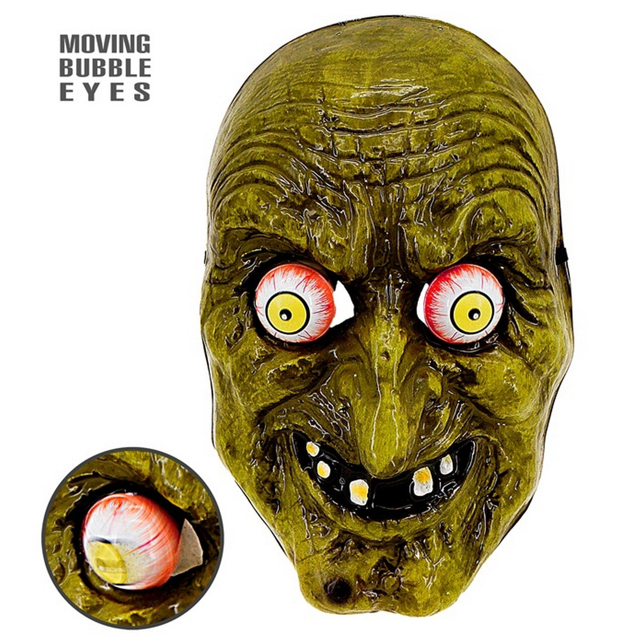 Op deze afbeelding zie je een Accessoires, van het merk Widmann. Masker Groene Bezeten Heks