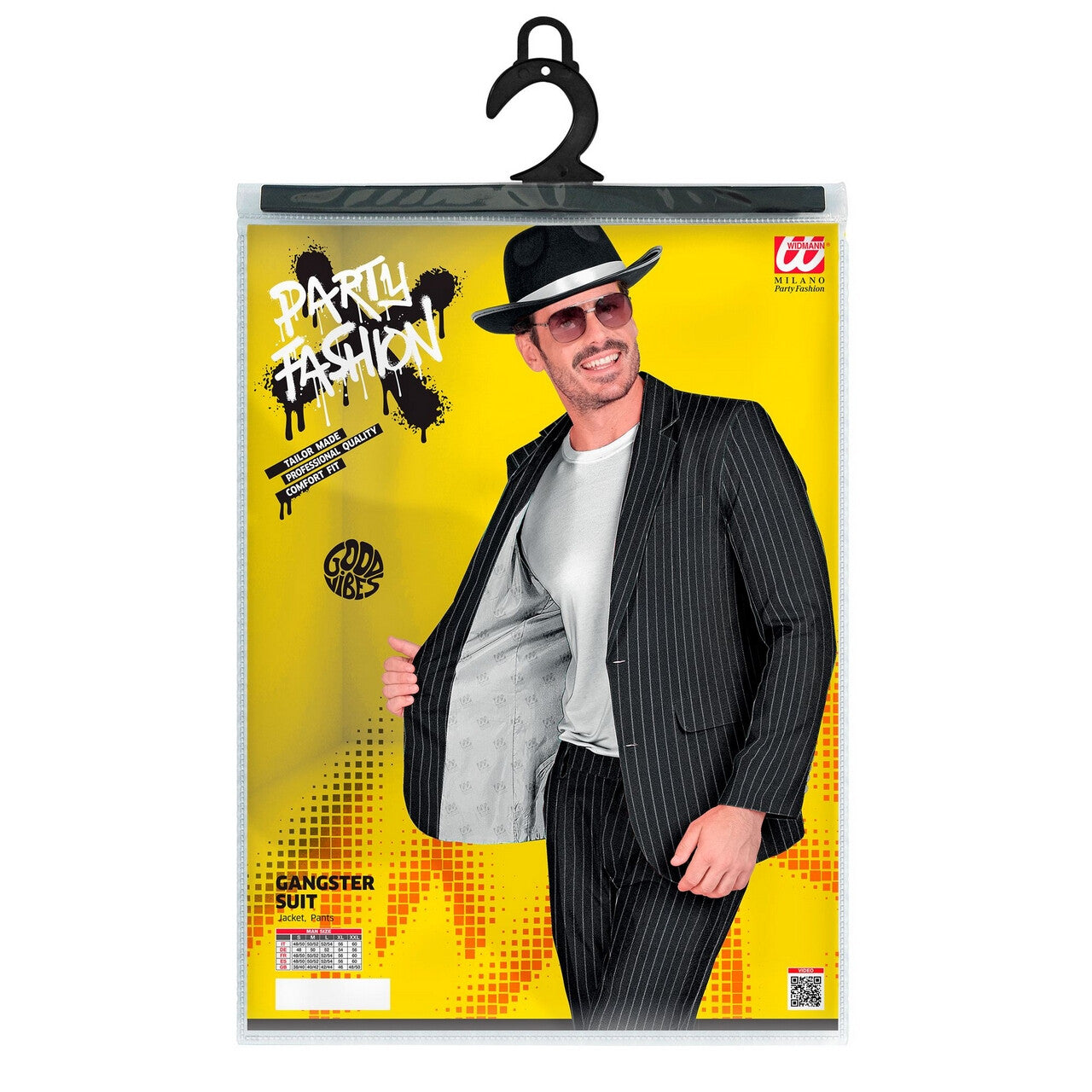 Op deze afbeelding zie je een Kostuums, van het merk Widmann. Gangster Maffiabaas Rocco Camorra Man Kostuum