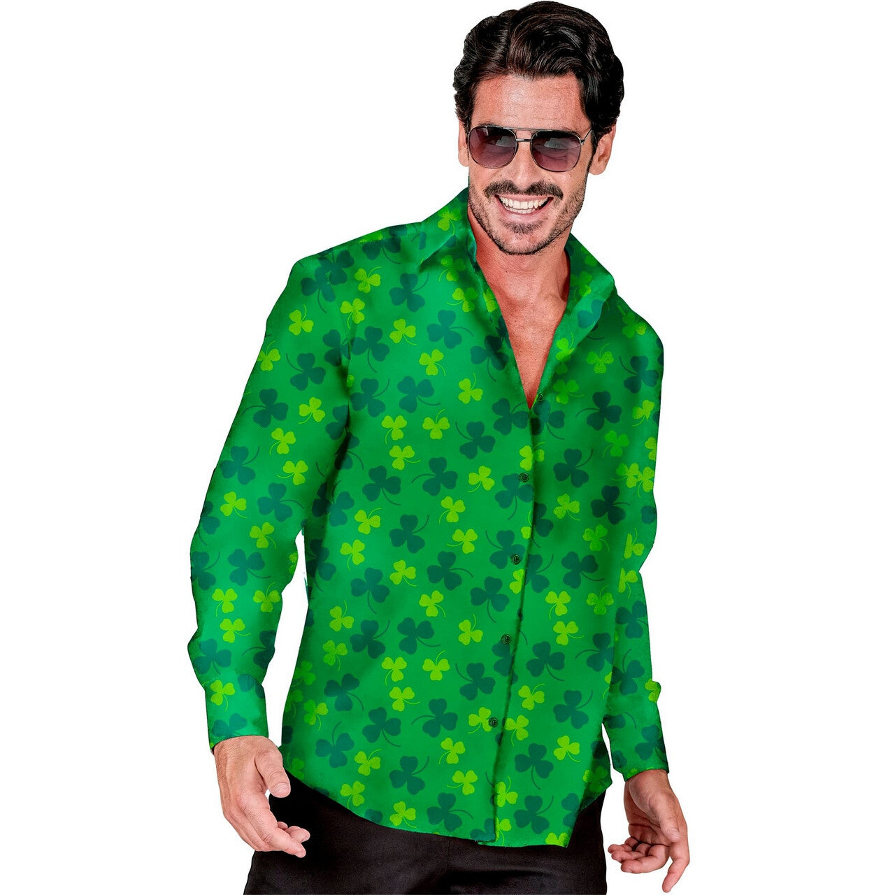 Op deze afbeelding zie je een Kostuums, van het merk Widmann. Saint Patrick Overhemd Man
