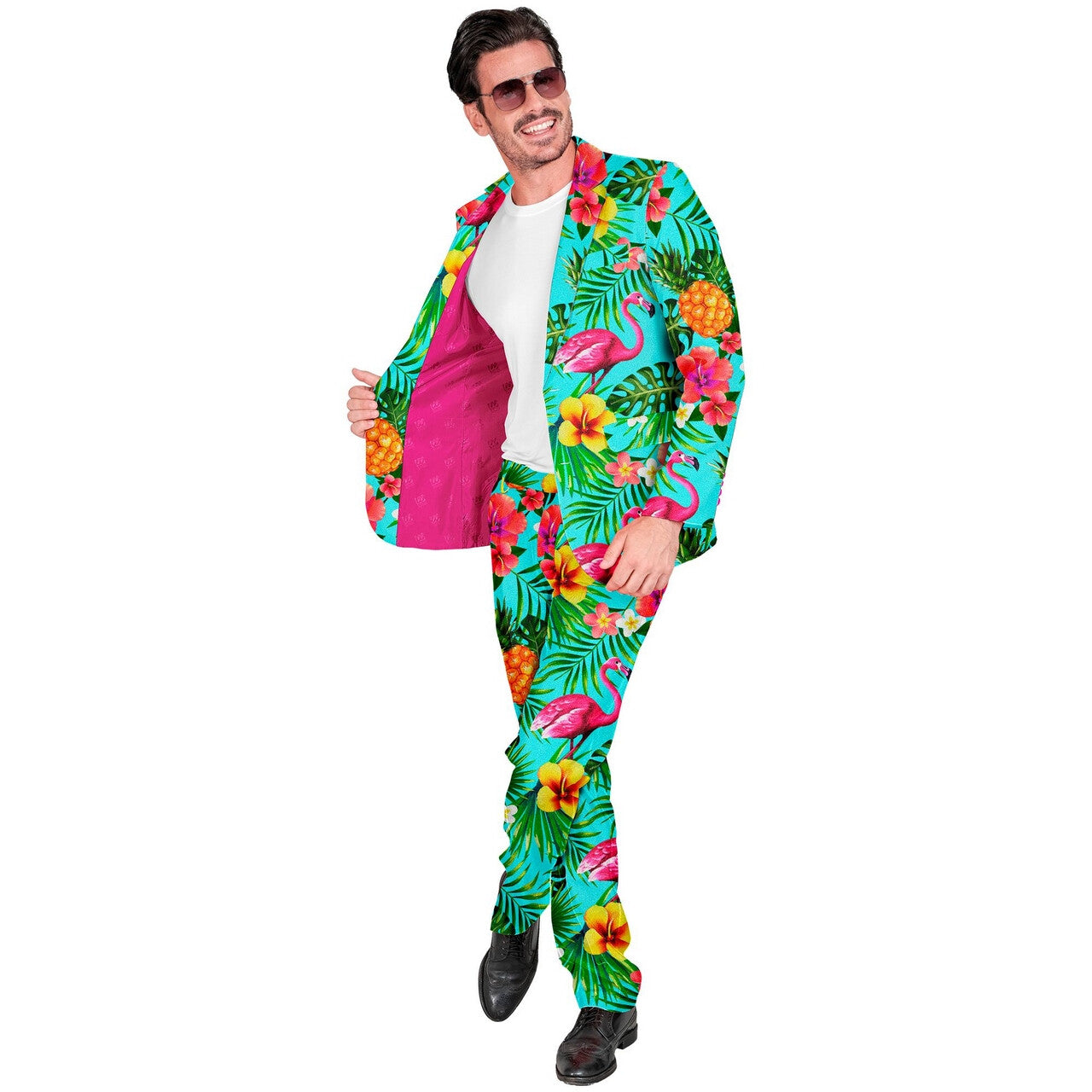 Op deze afbeelding zie je een Kostuums, van het merk Widmann. Going To The Tropics Man Kostuum
