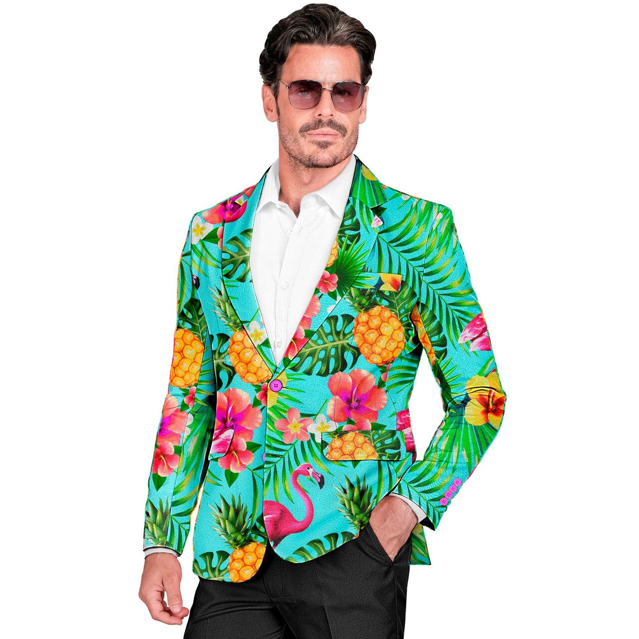 Op deze afbeelding zie je een Kostuums, van het merk Widmann. Festival Tropical Party Colbert Man