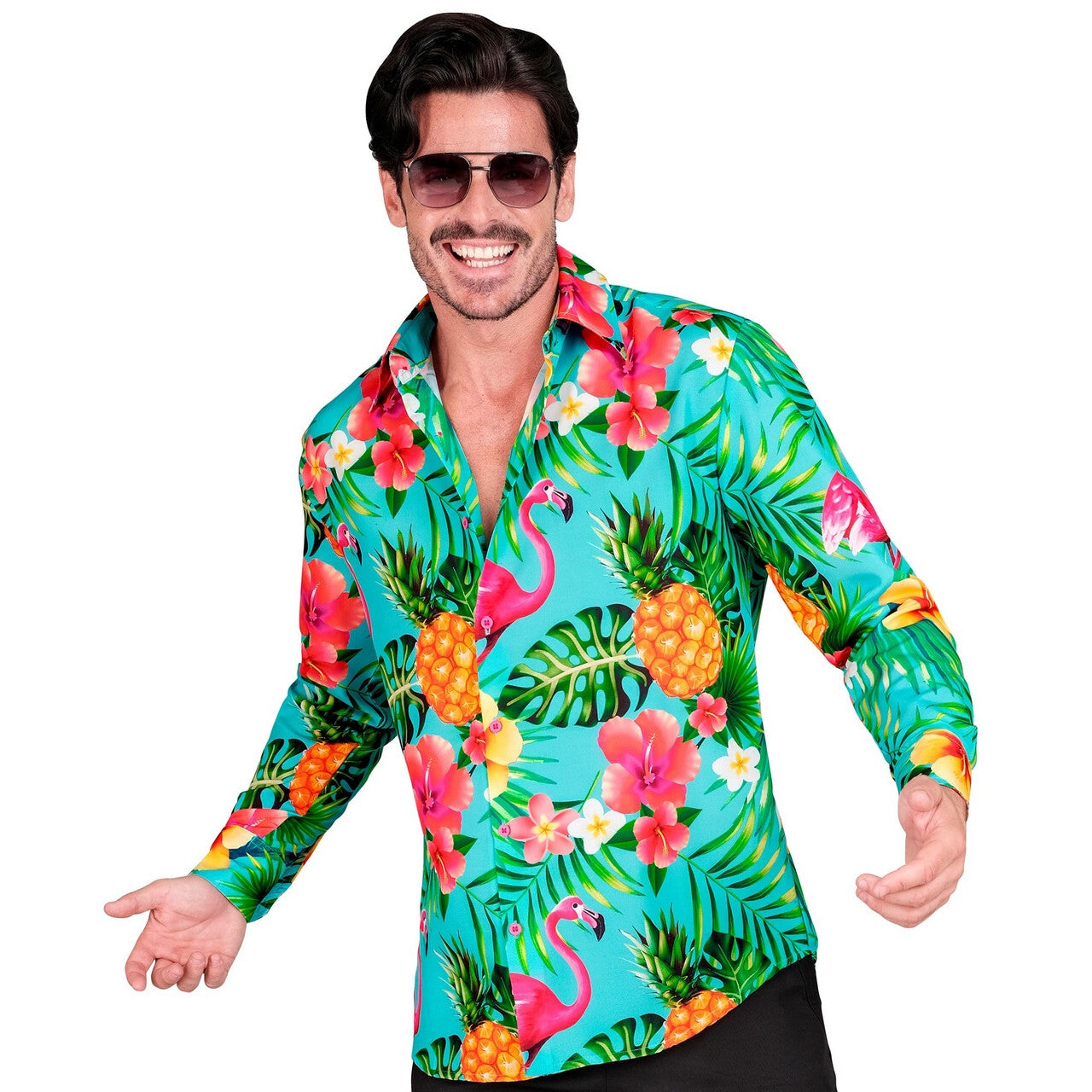 Op deze afbeelding zie je een Kostuums, van het merk Widmann. Tropical Holiday Overhemd Man