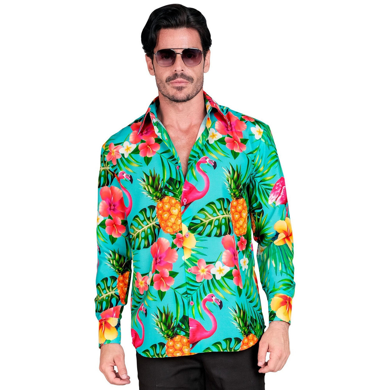 Op deze afbeelding zie je een Kostuums, van het merk Widmann. Tropical Holiday Overhemd Man