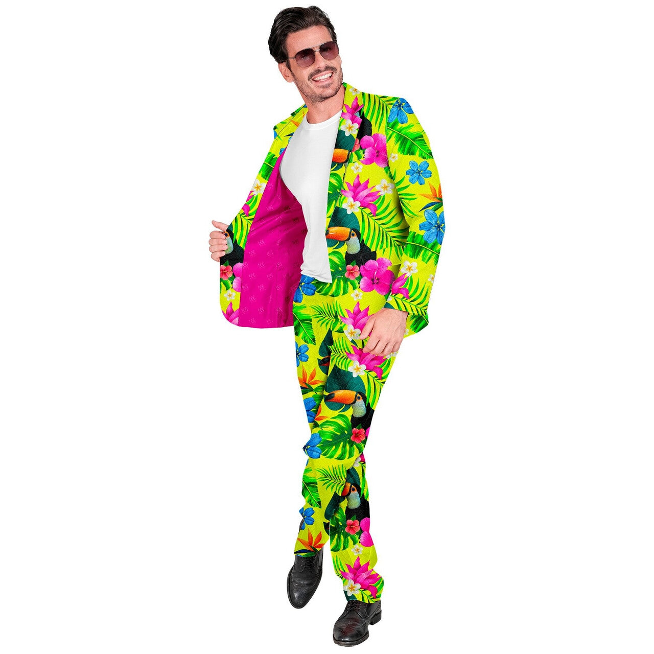 Op deze afbeelding zie je een Kostuums, van het merk Widmann. Paradijs Tropicana Man Kostuum