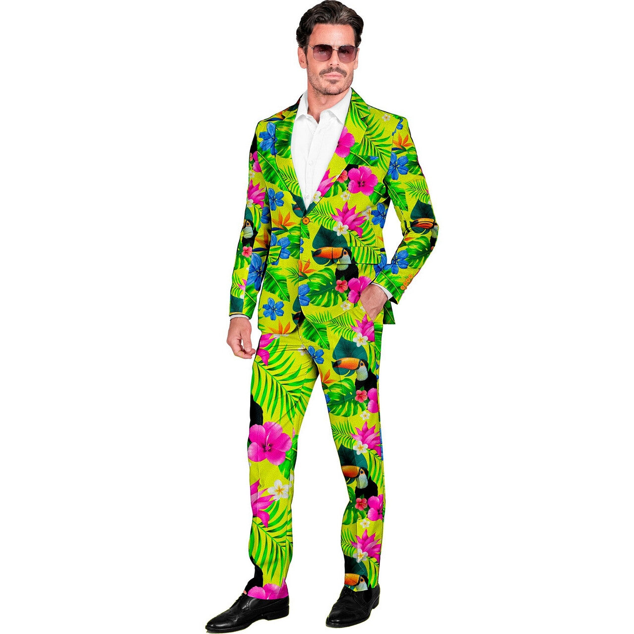 Op deze afbeelding zie je een Kostuums, van het merk Widmann. Paradijs Tropicana Man Kostuum