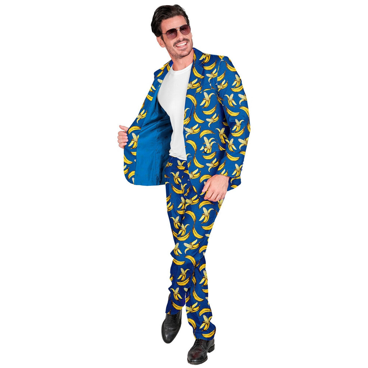 Op deze afbeelding zie je een Kostuums, van het merk Widmann. De Pisang Man Kostuum