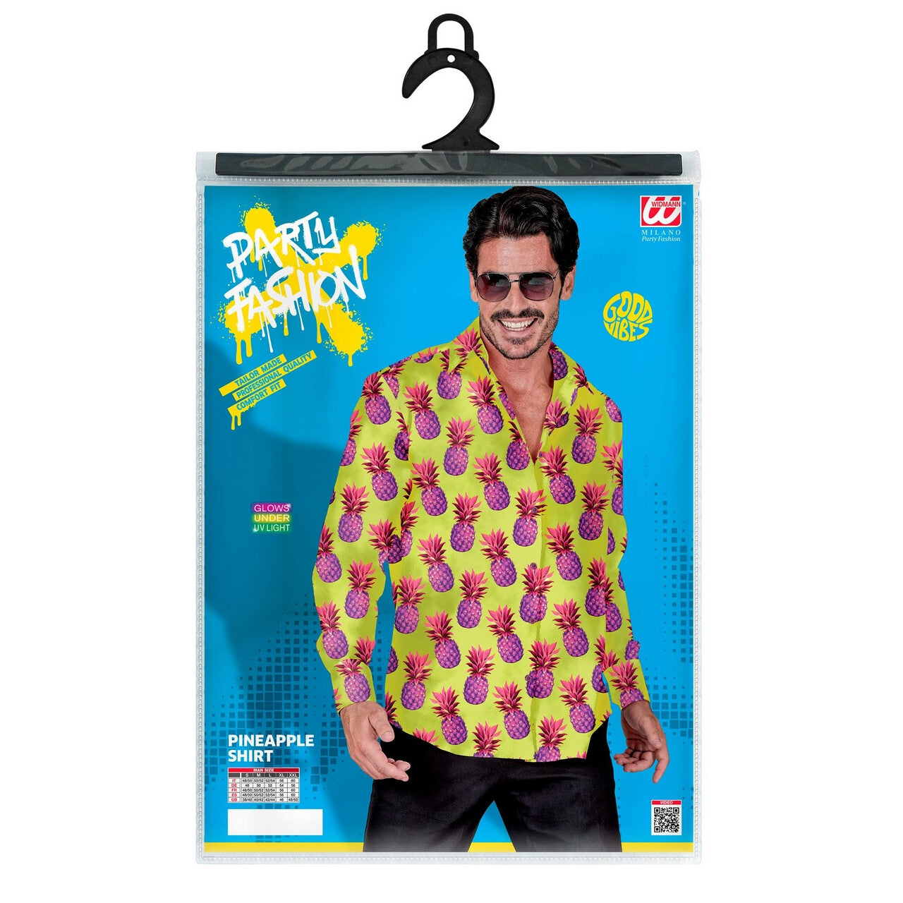 Op deze afbeelding zie je een Kostuums, van het merk Widmann. Tropical Fruit Party Beach Overhemd Man