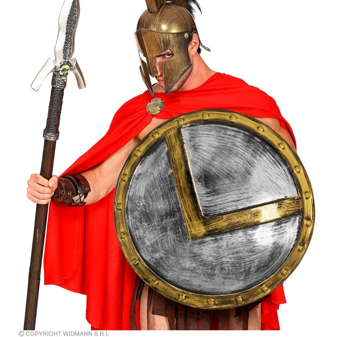 Op deze afbeelding zie je een Accessoires, van het merk Widmann. Schild Spartaanse Strijder
