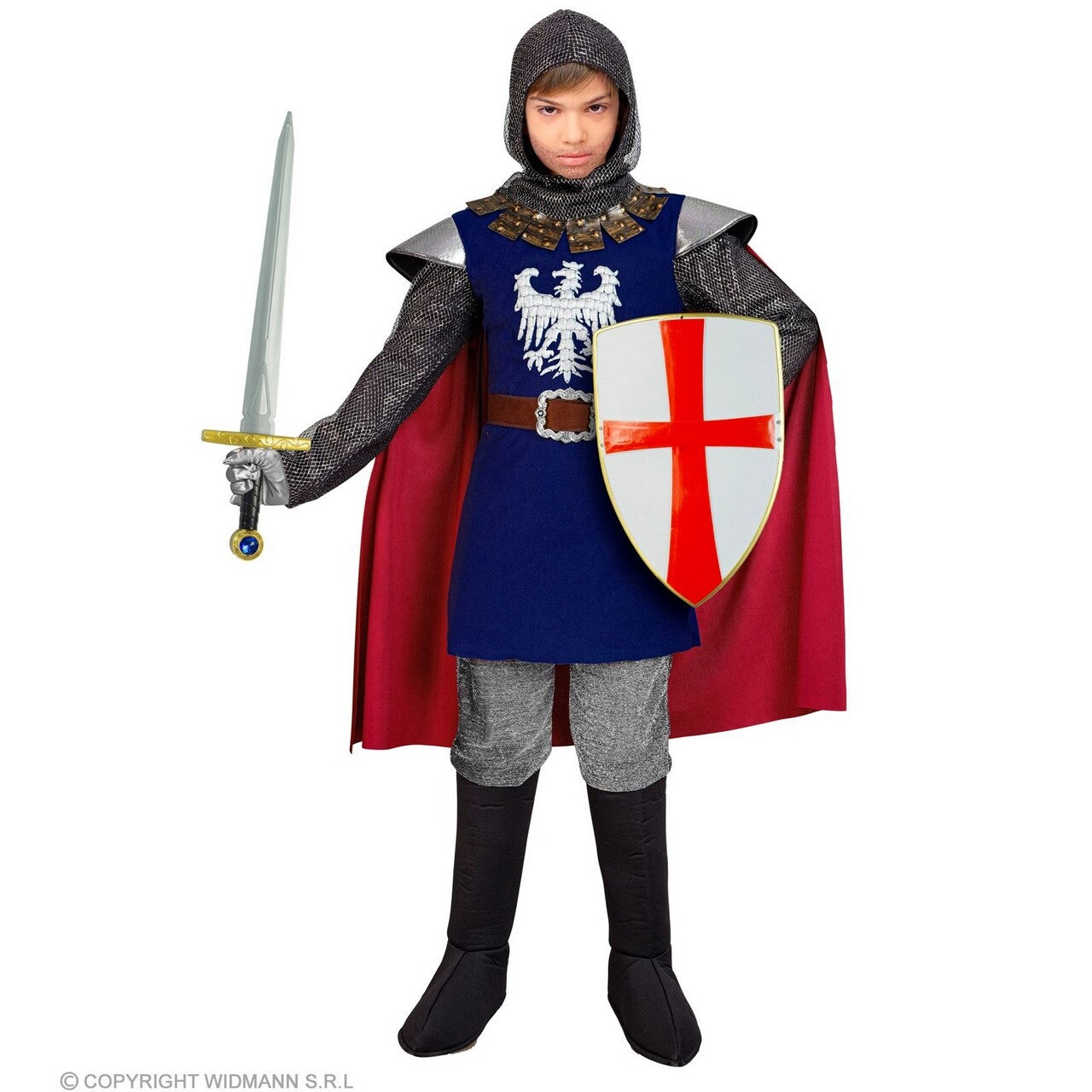 Op deze afbeelding zie je een Accessoires, van het merk Widmann. Ridderset Zwaard En Schild