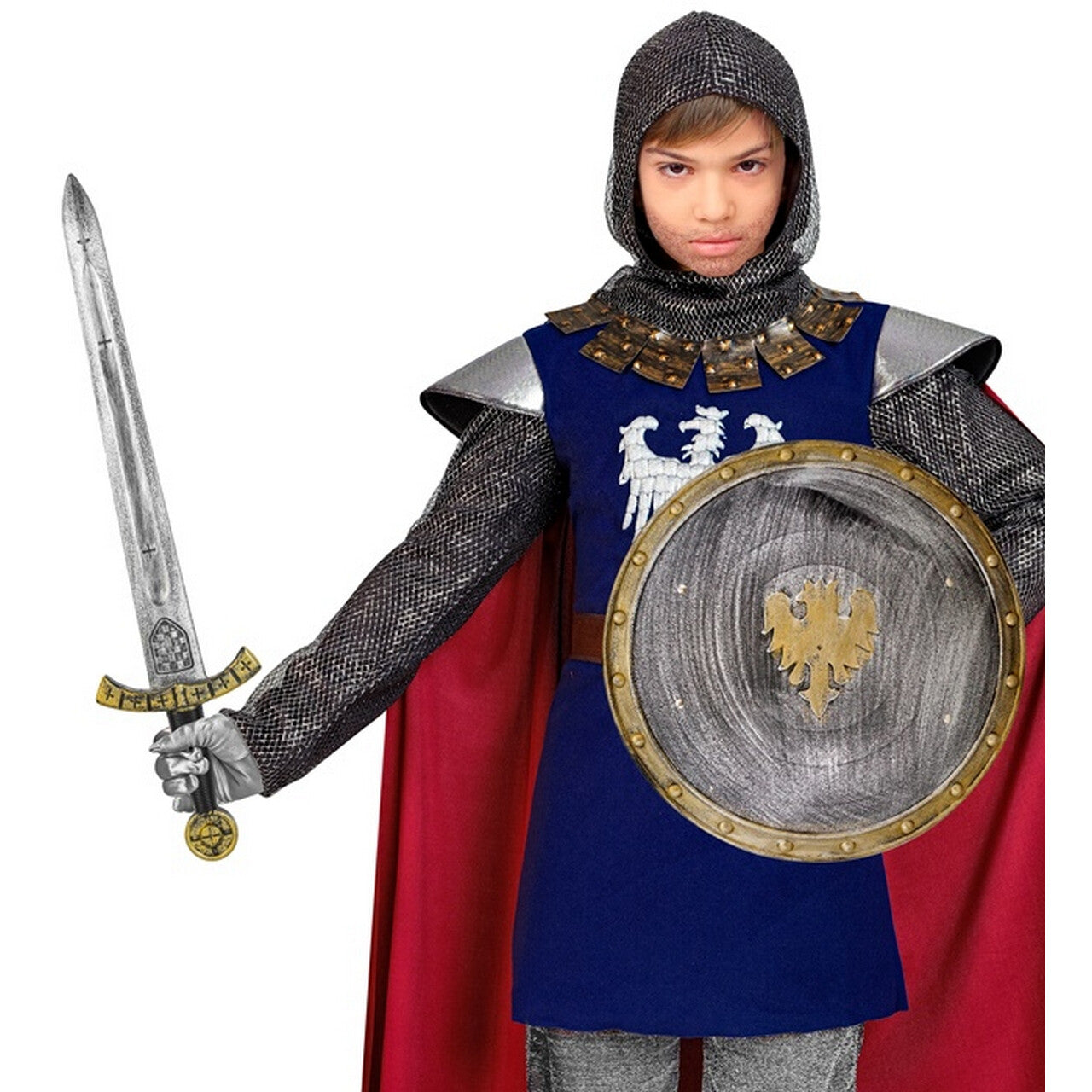 Op deze afbeelding zie je een Accessoires, van het merk Widmann. Ridder Furie Set Zwaard En Schild