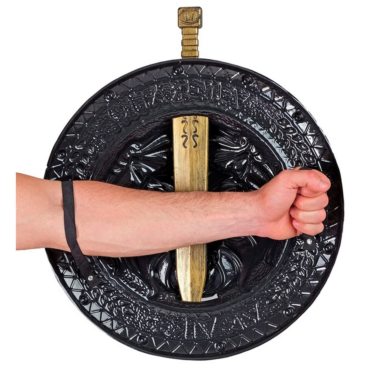 Op deze afbeelding zie je een Accessoires, van het merk Widmann. Heart Of A Lion Set Zwaard En Schild