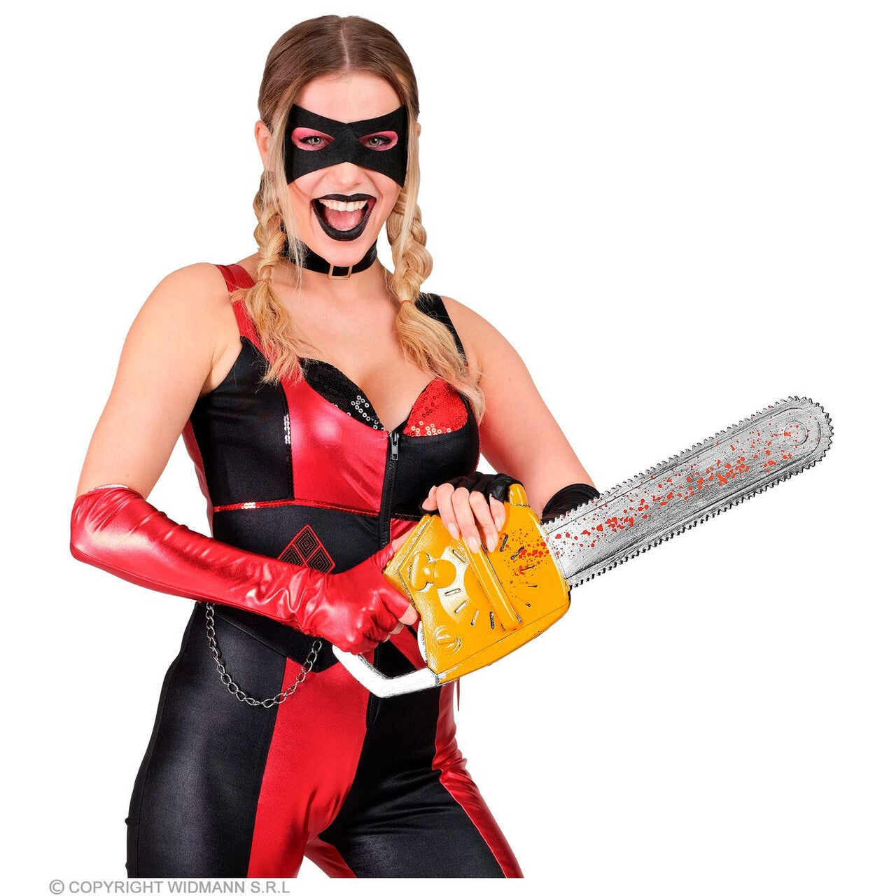 Op deze afbeelding zie je een Accessoires, van het merk Widmann. Bloederige Kettingzaag Van Een Moordenaar