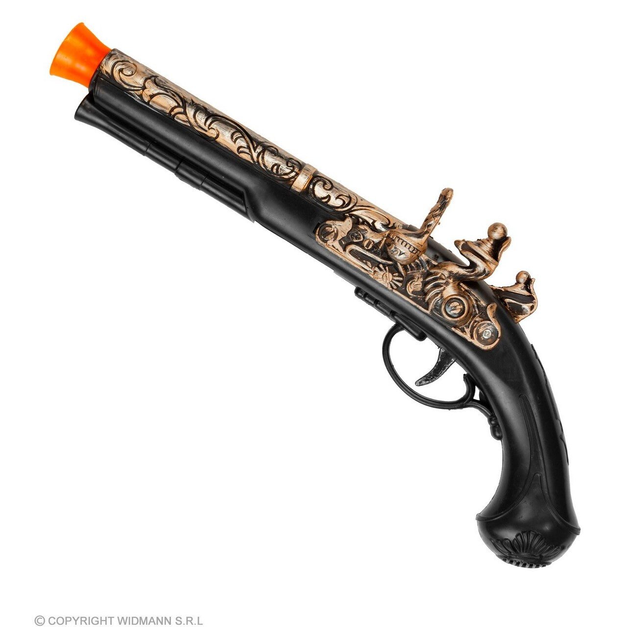 Op deze afbeelding zie je een Accessoires, van het merk Widmann. Klassiek Pistool Piraat 28 Cm