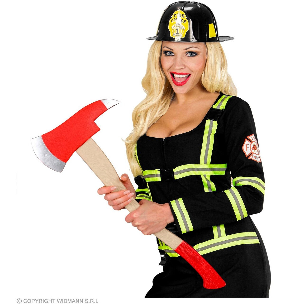 Op deze afbeelding zie je een Accessoires, van het merk Widmann. Bijl Brandweerman