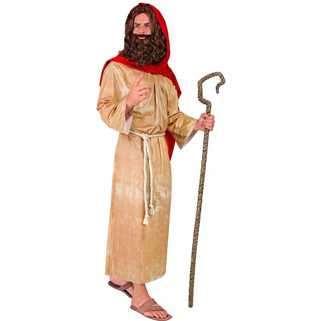 Op deze afbeelding zie je een Kostuums, van het merk Widmann. Herders Of Tovenaars Staf 146 Centimeter Kostuum