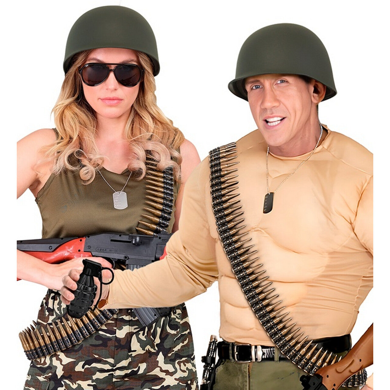Op deze afbeelding zie je een Accessoires, van het merk Widmann. Rambo Accessoire Set