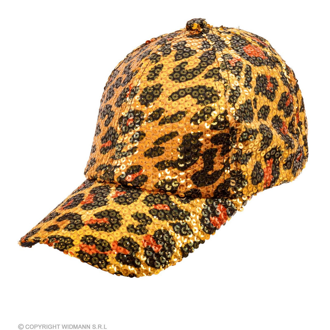 Op deze afbeelding zie je een Accessoires, van het merk Widmann. Pailletten Pet Luipaard Pimp