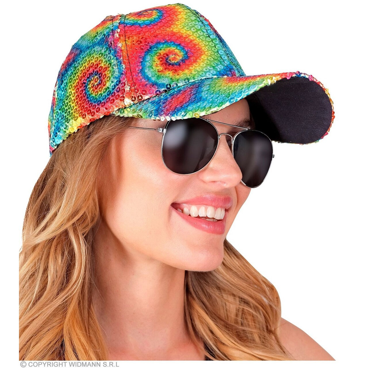 Op deze afbeelding zie je een Accessoires, van het merk Widmann. Pailletten Pet Tie Dye