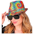 Pailletten Gangster Hoed Tie Dye
