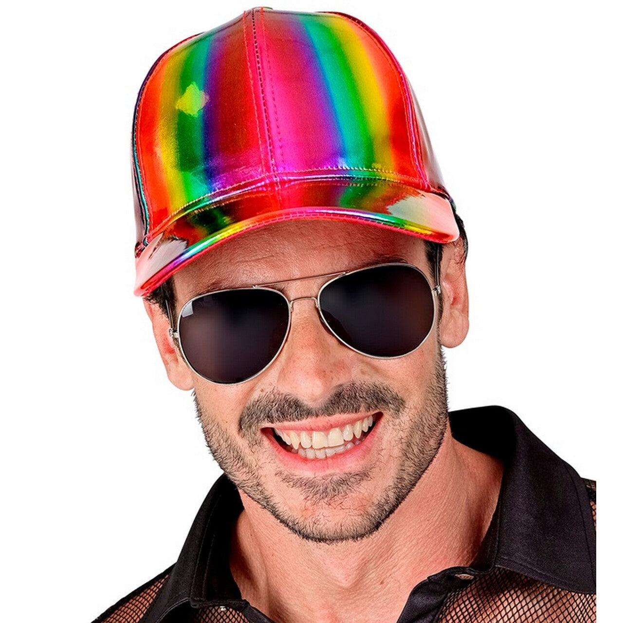 Op deze afbeelding zie je een Accessoires, van het merk Widmann. Lekker Foute Pet Regenboog