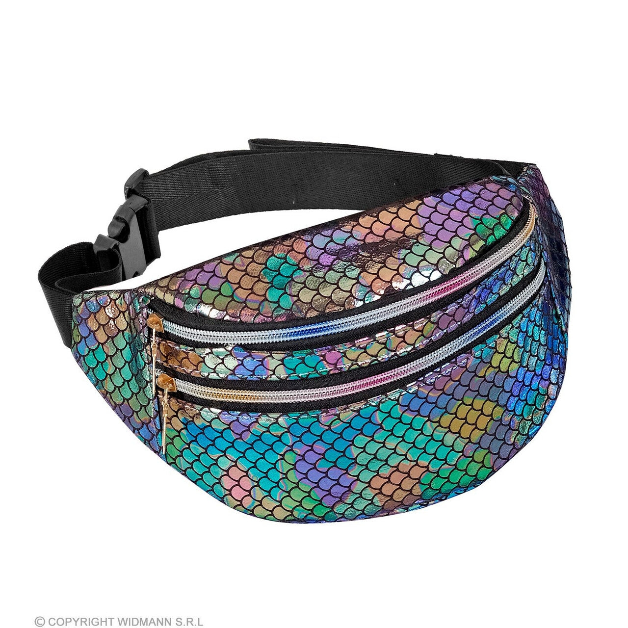 Op deze afbeelding zie je een Accessoires, van het merk Widmann. Heuptas Zeemermin Metallic