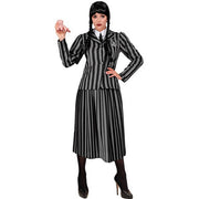 Op deze afbeelding zie je een Kostuums, van het merk Widmann. Schooluniform Wednesday Nevermore Academy Vrouw Kostuum