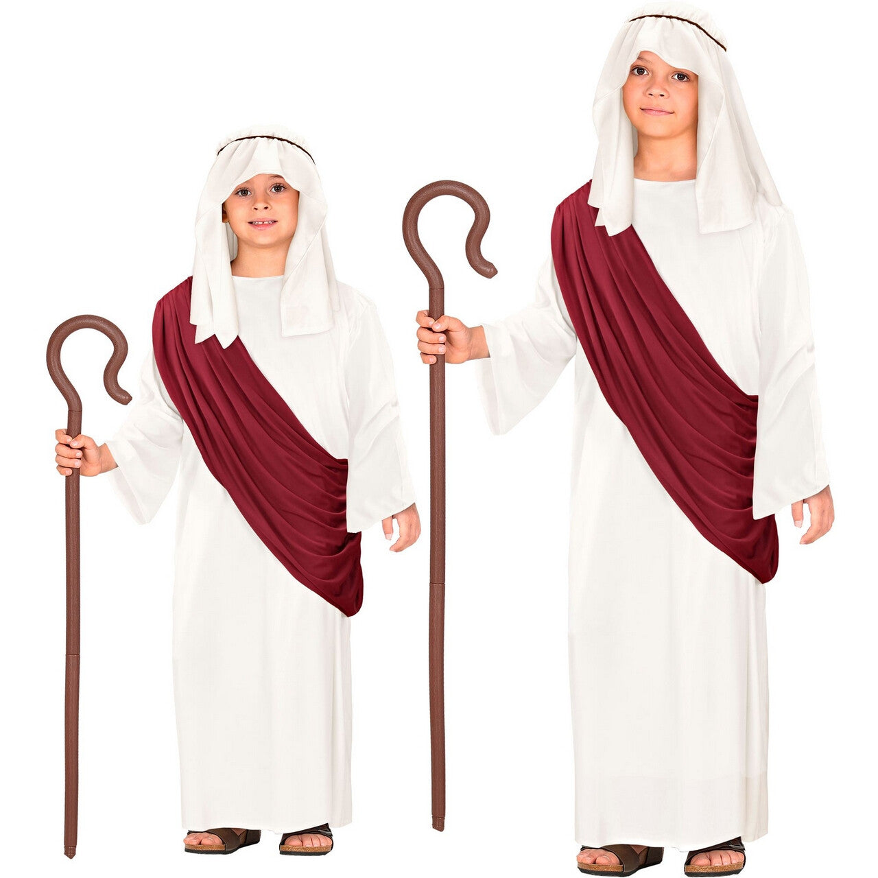 Op deze afbeelding zie je een Kostuums, van het merk Widmann. Schaapsherder De Messias Jongen Kostuum