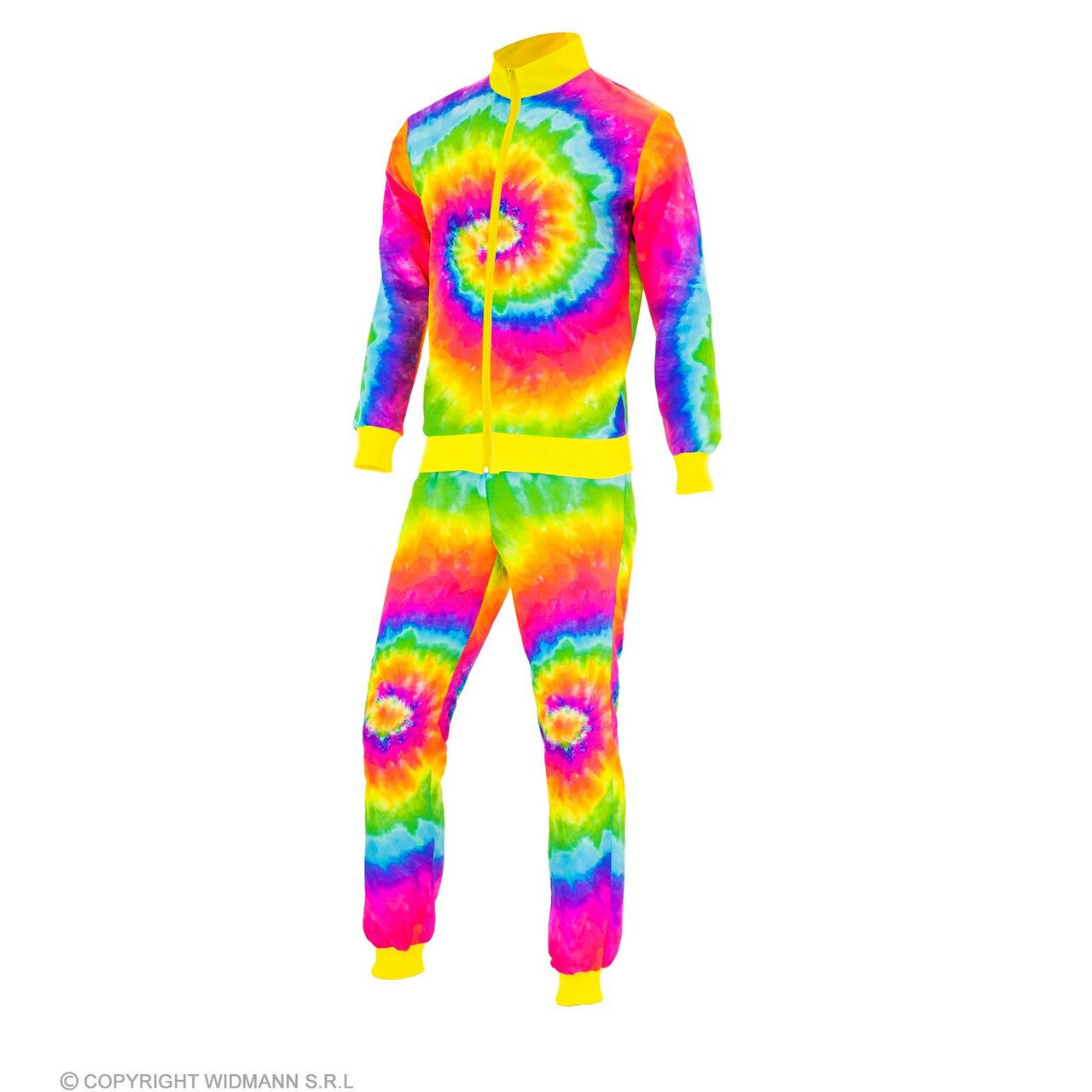 Op deze afbeelding zie je een Kostuums, van het merk Widmann. Tie Dye Never Dies Trainingspak Kostuum