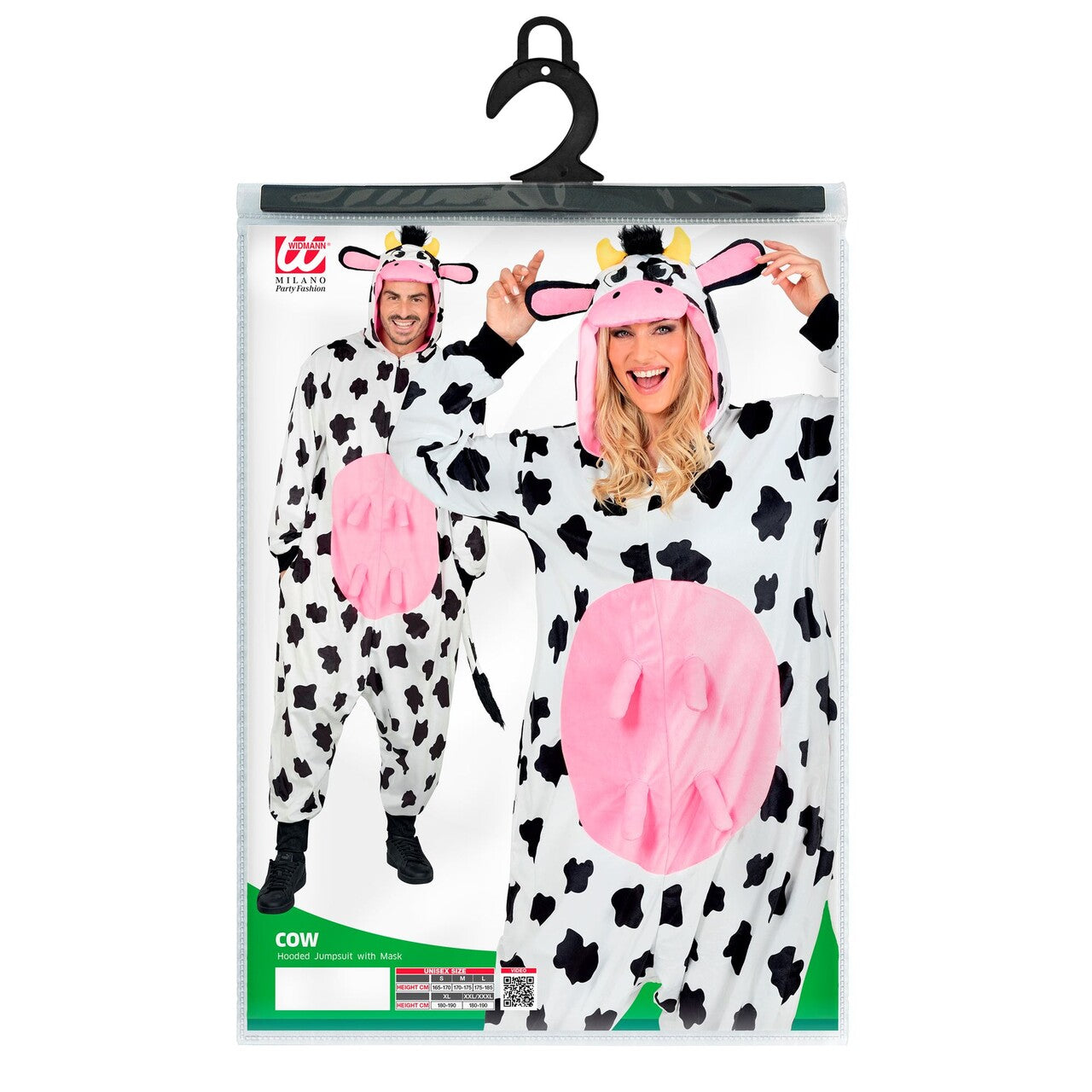 Op deze afbeelding zie je een Kostuums, van het merk Widmann. Koetje Boe Onesie Kostuum