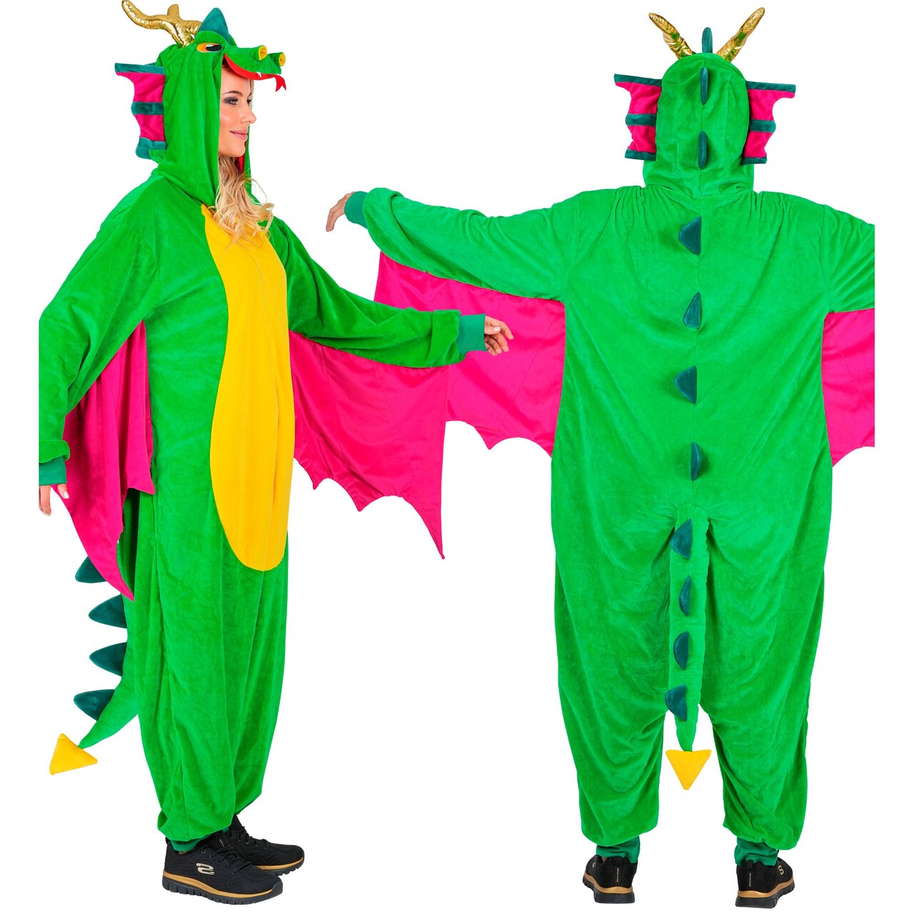 Op deze afbeelding zie je een Kostuums, van het merk Widmann. Draak Van Een Onesie Kostuum