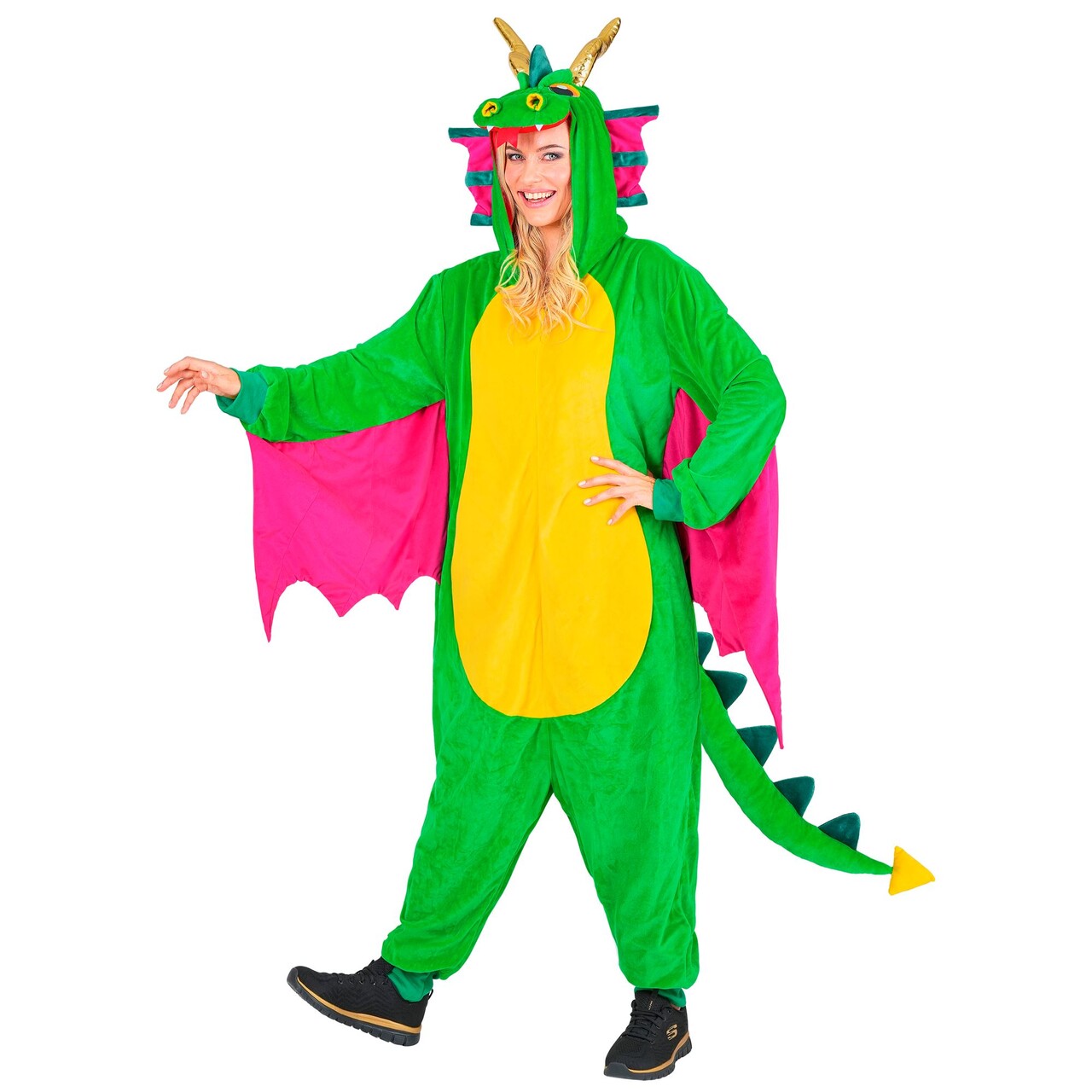 Op deze afbeelding zie je een Kostuums, van het merk Widmann. Draak Van Een Onesie Kostuum