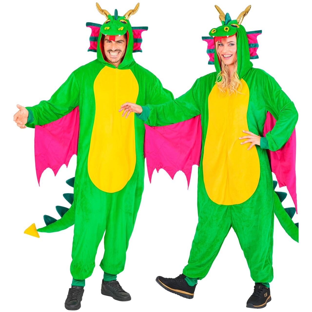Op deze afbeelding zie je een Kostuums, van het merk Widmann. Draak Van Een Onesie Kostuum