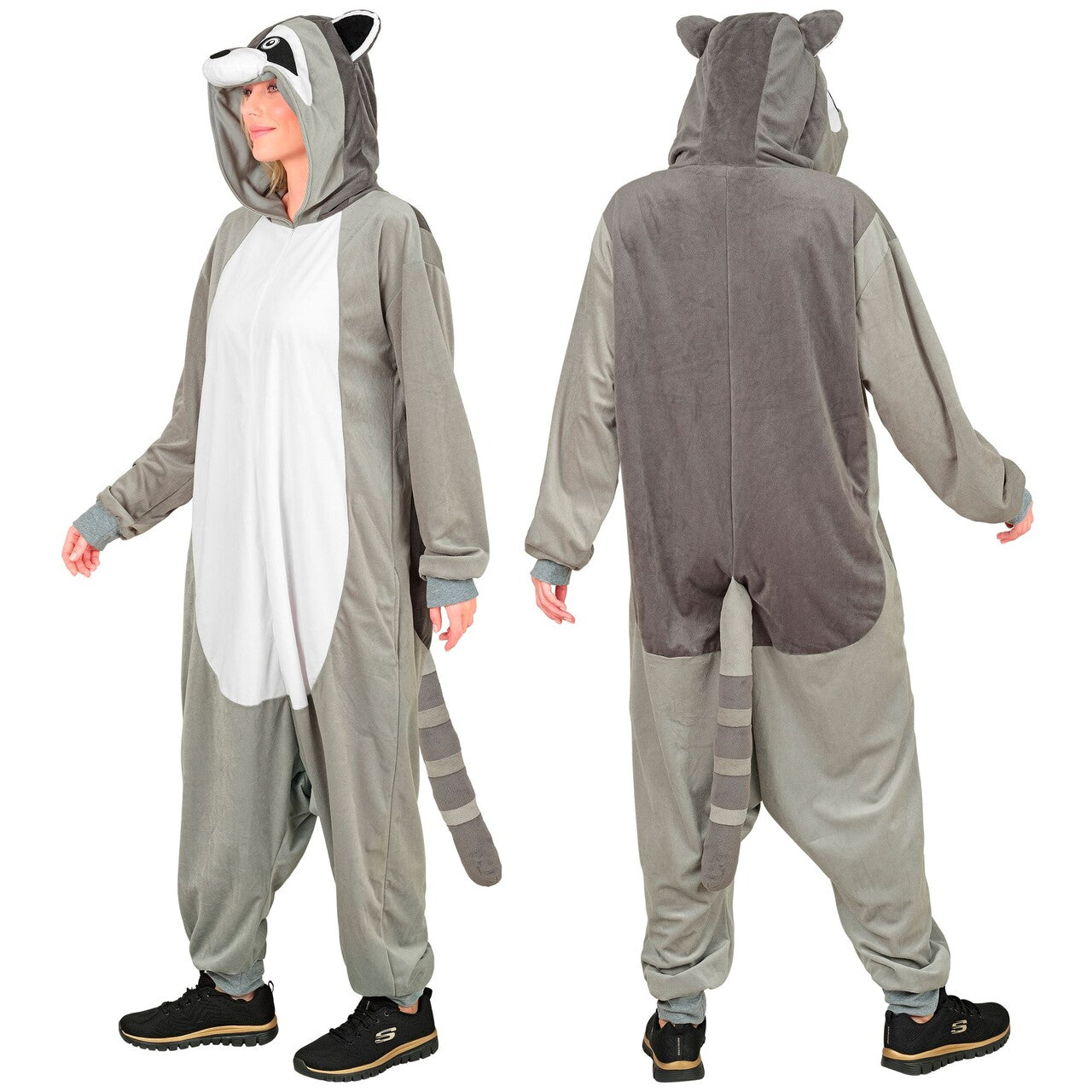 Op deze afbeelding zie je een Kostuums, van het merk Widmann. Schone Wasbeer Onesie Kostuum