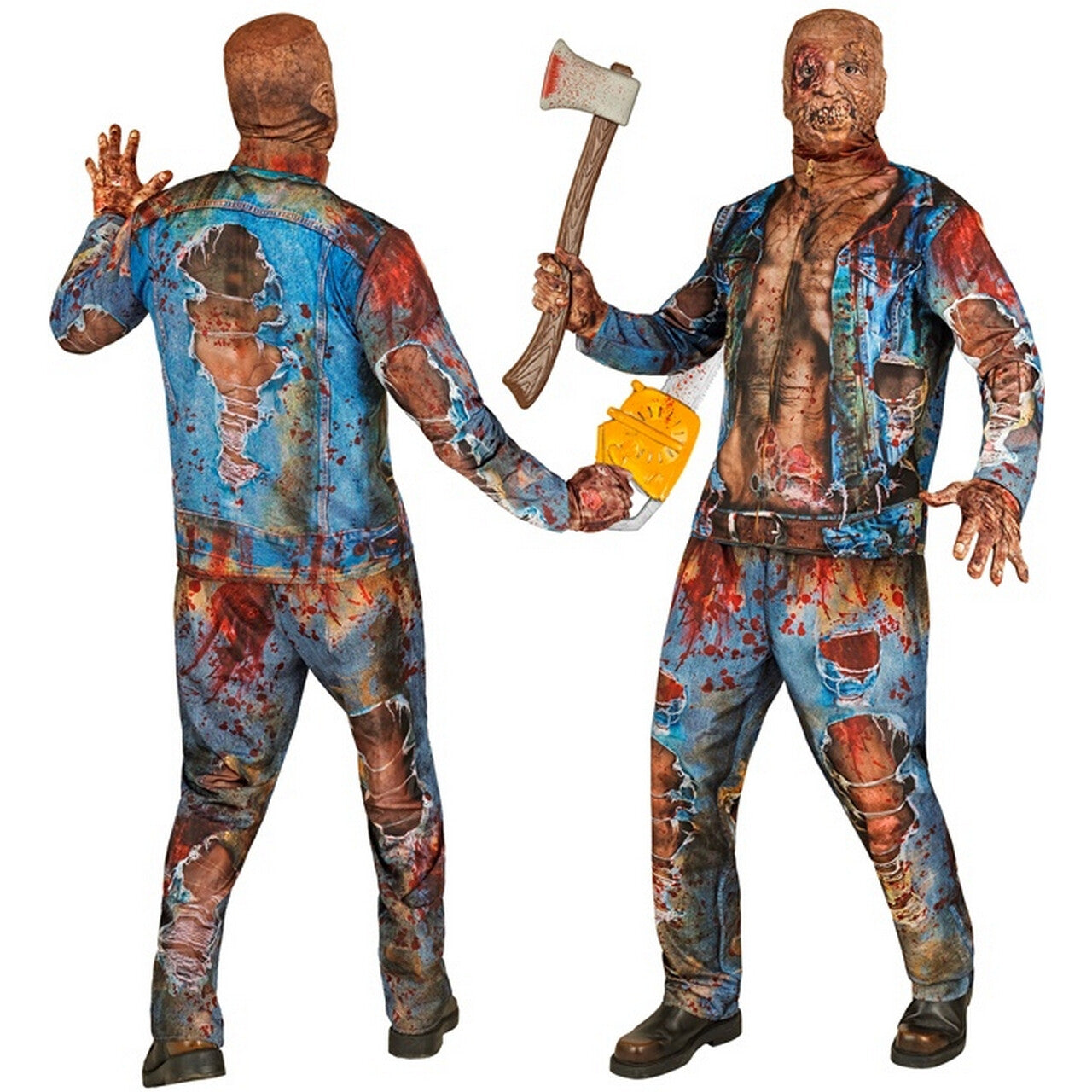 Op deze afbeelding zie je een Kostuums, van het merk Widmann. Coole Dude Zombie Man Kostuum