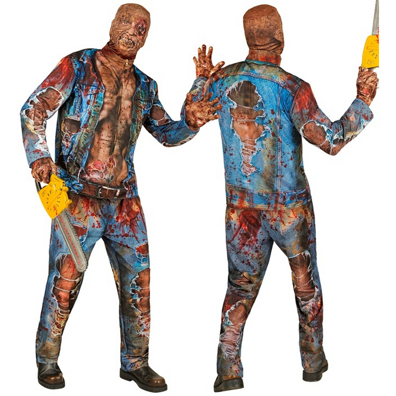 Op deze afbeelding zie je een Kostuums, van het merk Widmann. Coole Dude Zombie Man Kostuum